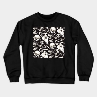 Bones Pattern Crewneck Sweatshirt